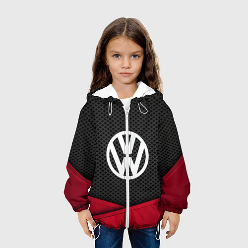 Детская куртка Volkswagen: Grey Carbon / 3D-Белый – фото 3