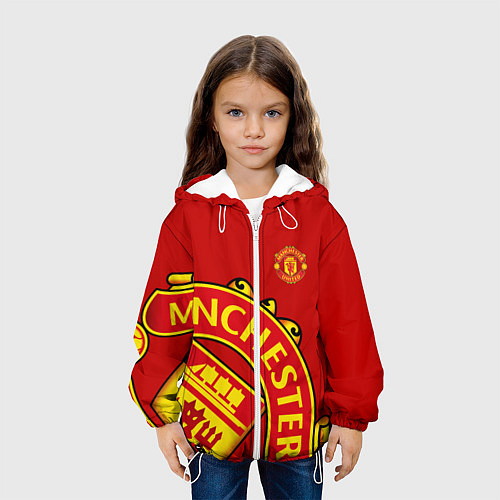 Детская куртка FC Man United: Red Exclusive / 3D-Белый – фото 3