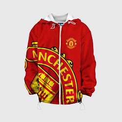 Куртка с капюшоном детская FC Man United: Red Exclusive, цвет: 3D-белый