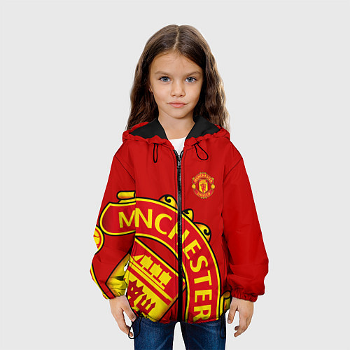 Детская куртка FC Man United: Red Exclusive / 3D-Черный – фото 3