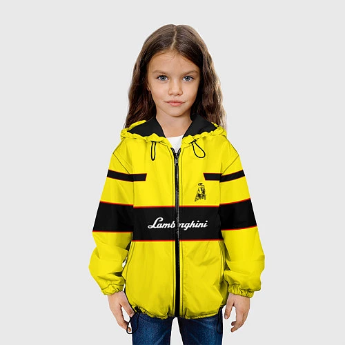Детская куртка Lamborghini Style / 3D-Черный – фото 3
