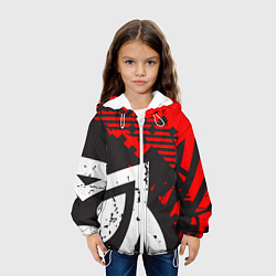 Куртка с капюшоном детская Grunge Art, цвет: 3D-белый — фото 2