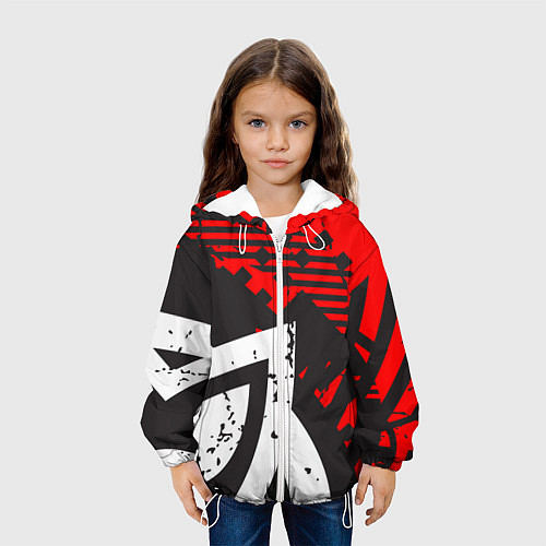 Детская куртка Grunge Art / 3D-Белый – фото 3