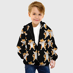 Куртка с капюшоном детская Foxes Dab, цвет: 3D-черный — фото 2