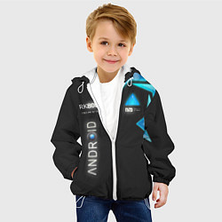 Куртка с капюшоном детская Detroit: Android RK800, цвет: 3D-белый — фото 2