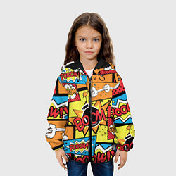 Куртка с капюшоном детская Boom Pop Art, цвет: 3D-черный — фото 2