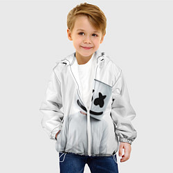 Куртка с капюшоном детская Marshmallow: White Only, цвет: 3D-белый — фото 2