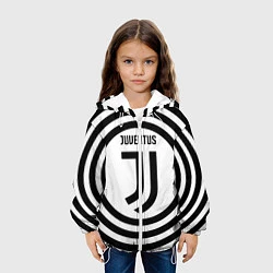 Куртка с капюшоном детская FC Juventus Round, цвет: 3D-белый — фото 2