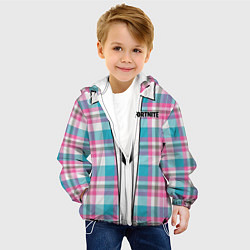 Куртка с капюшоном детская Fortnite: Базовый костюм, цвет: 3D-белый — фото 2