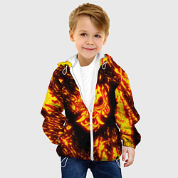 Куртка с капюшоном детская Cyberpunk 2077: FIRE SAMURAI, цвет: 3D-белый — фото 2