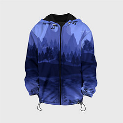 Куртка с капюшоном детская Firewatch Mountains, цвет: 3D-черный