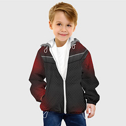 Куртка с капюшоном детская Стальной боец, цвет: 3D-белый — фото 2
