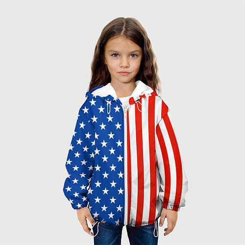 Детская куртка American Patriot / 3D-Белый – фото 3