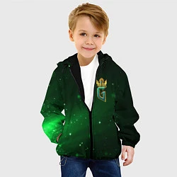 Куртка с капюшоном детская GWENT Logo, цвет: 3D-черный — фото 2