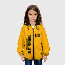Куртка с капюшоном детская PUBG: Yellow Fashion, цвет: 3D-черный — фото 2