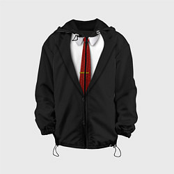 Куртка с капюшоном детская Агент 47, цвет: 3D-черный