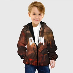 Куртка с капюшоном детская DOOM: Eternal, цвет: 3D-черный — фото 2