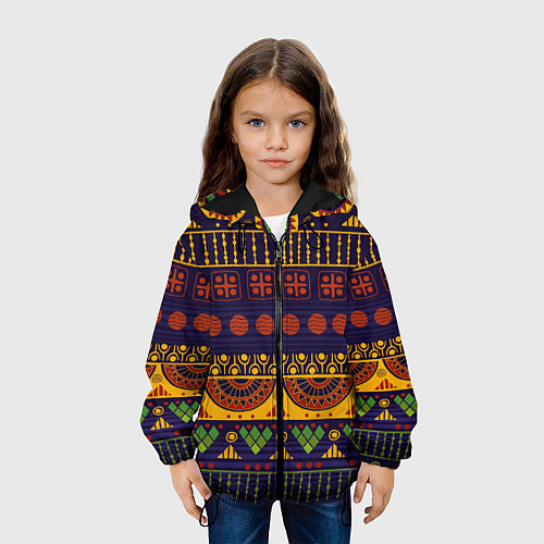 Детская куртка Африканский узор / 3D-Черный – фото 3