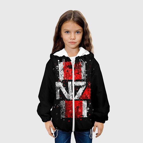 Детская куртка Mass Effect N7 / 3D-Белый – фото 3
