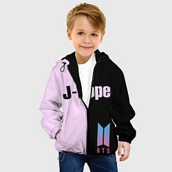 Куртка с капюшоном детская BTS J-hope, цвет: 3D-черный — фото 2