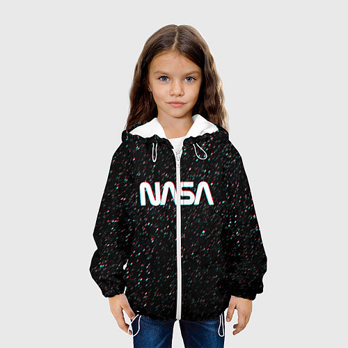 Детская куртка NASA: Space Glitch / 3D-Белый – фото 3
