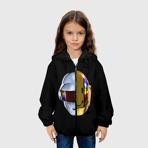 Детская куртка Daft Punk: Smile Helmet / 3D-Черный – фото 3