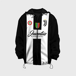 Куртка с капюшоном детская Ювентус, цвет: 3D-черный