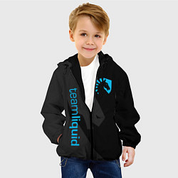 Куртка с капюшоном детская TEAM LIQUID, цвет: 3D-черный — фото 2