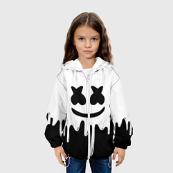 Куртка с капюшоном детская MELLO BLACK x WHITE, цвет: 3D-белый — фото 2