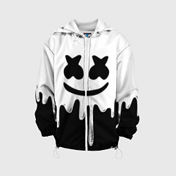 Куртка с капюшоном детская MELLO BLACK x WHITE, цвет: 3D-белый