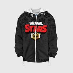 Куртка с капюшоном детская Brawl Stars: Black Team, цвет: 3D-белый