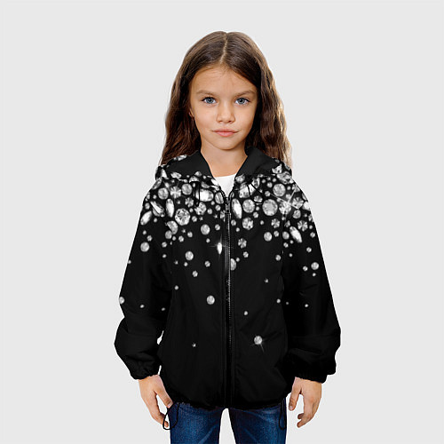 Детская куртка Бриллиантовый дождь / 3D-Черный – фото 3