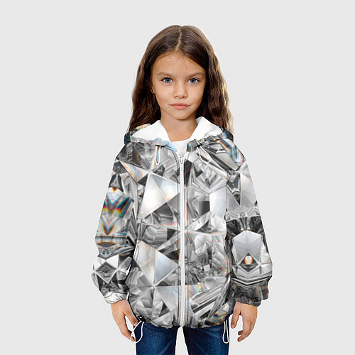 Детская куртка Бриллиантовый блеск / 3D-Белый – фото 3