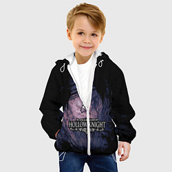 Куртка с капюшоном детская HOLLOW KNIGHT, цвет: 3D-белый — фото 2