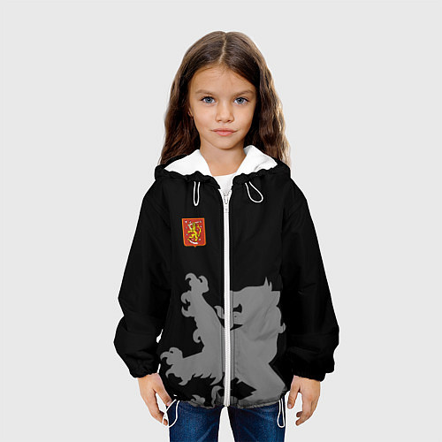 Детская куртка Сборная Финляндии / 3D-Белый – фото 3