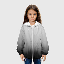 Куртка с капюшоном детская Death Stranding Лес, цвет: 3D-белый — фото 2