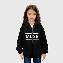 Куртка с капюшоном детская MUSE, цвет: 3D-черный — фото 2