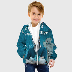 Куртка с капюшоном детская Король и Шут Анархия спина, цвет: 3D-белый — фото 2