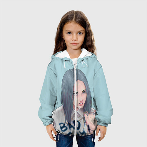 Детская куртка Billie Eilish: Bad Guy / 3D-Белый – фото 3