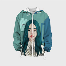 Детская куртка Billie Eilish: Turquoise Hair