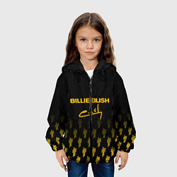 Куртка с капюшоном детская Billie Eilish: Yellow & Black Autograph, цвет: 3D-черный — фото 2