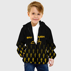 Куртка с капюшоном детская Billie Eilish: Yellow & Black Autograph, цвет: 3D-черный — фото 2