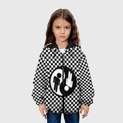 Куртка с капюшоном детская Billie Eilish: Yin-Yang, цвет: 3D-черный — фото 2