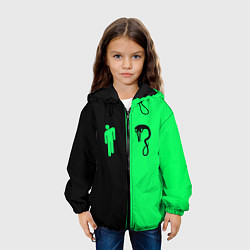 Куртка с капюшоном детская BILLIE EILISH: Blohsh & Ghoul, цвет: 3D-черный — фото 2