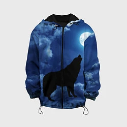 Куртка с капюшоном детская WOLF, цвет: 3D-черный