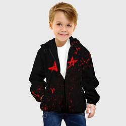Куртка с капюшоном детская АлисА, цвет: 3D-черный — фото 2