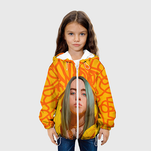 Детская куртка Billie Eilish / 3D-Белый – фото 3