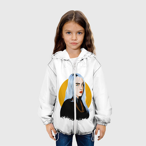 Детская куртка Billie Eilish / 3D-Белый – фото 3