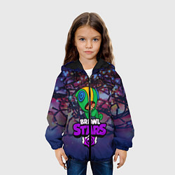 Куртка с капюшоном детская BRAWL STARS НОВОГОДНИЙ, цвет: 3D-черный — фото 2