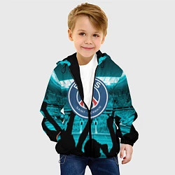 Куртка с капюшоном детская Пари Сен Жермен, цвет: 3D-черный — фото 2